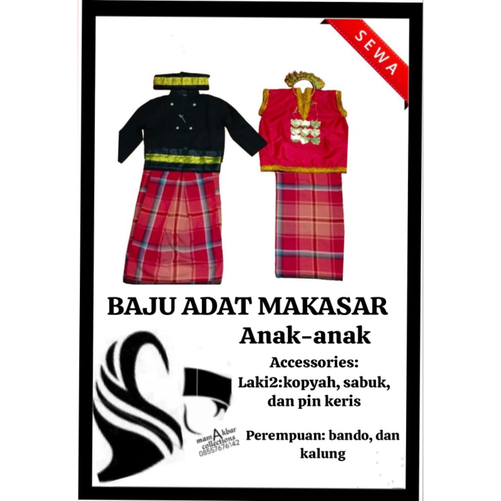sewa baju adat makasar