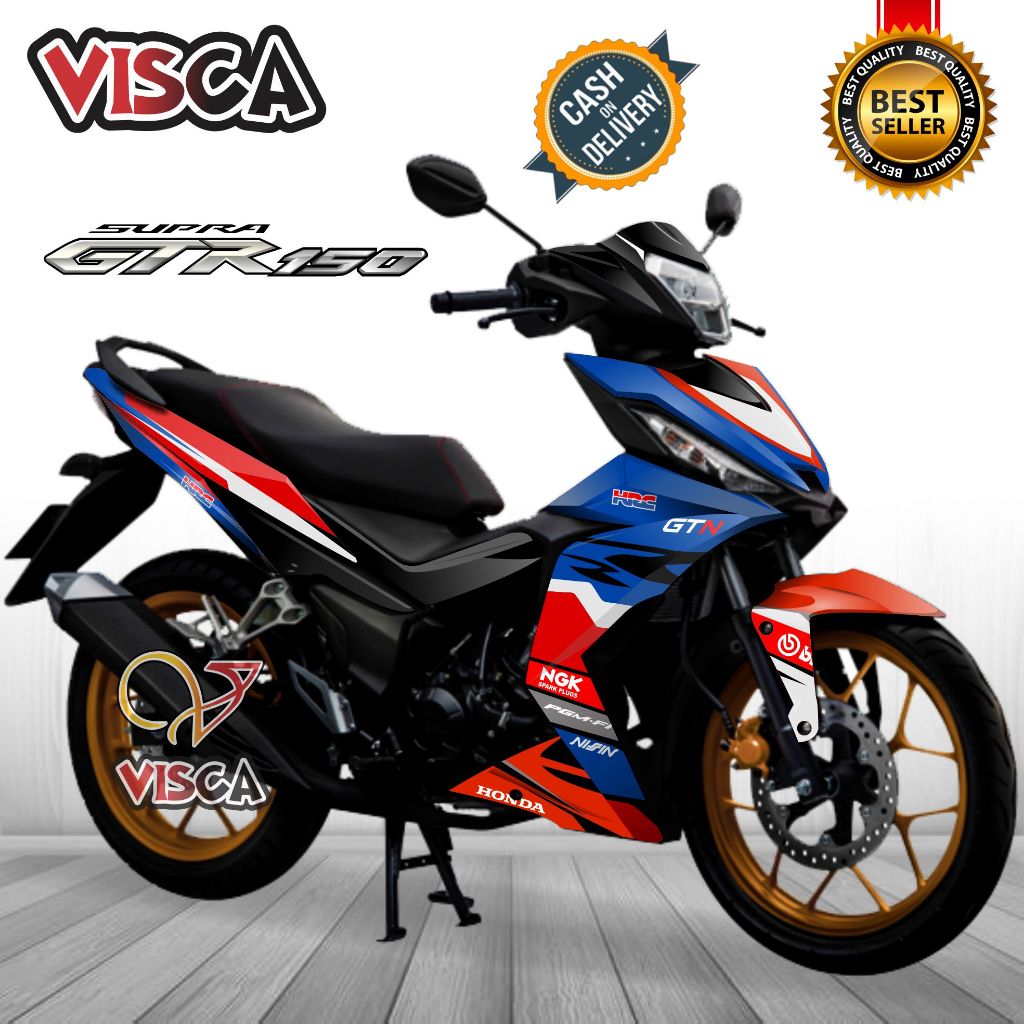 Decal Supra GTR 150 Full Body Stiker Motor Gtr 150 Full Body Striping Supra Gtr 150 Variasi HRC