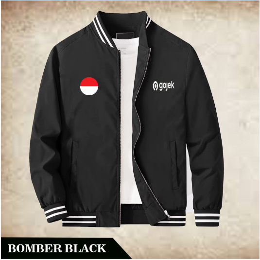 Bomber Gojek | Jaket Gojek Custom | Jaket Pria | Jaket Ojol Driver Gojek | Jaket Outdoor Gojek | Jak