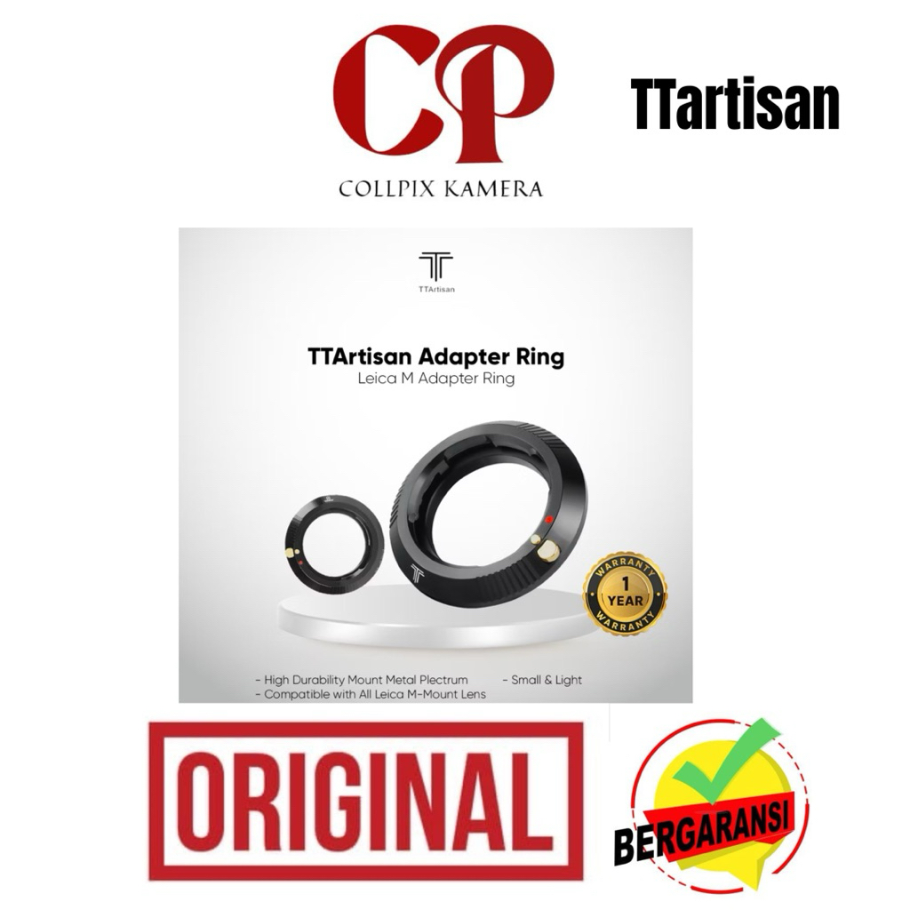 TTARTISAN LEICA M-MOUNT LENS ADAPTER FOR CAMERA-FOR LEICA SONY GARANSI RESMI