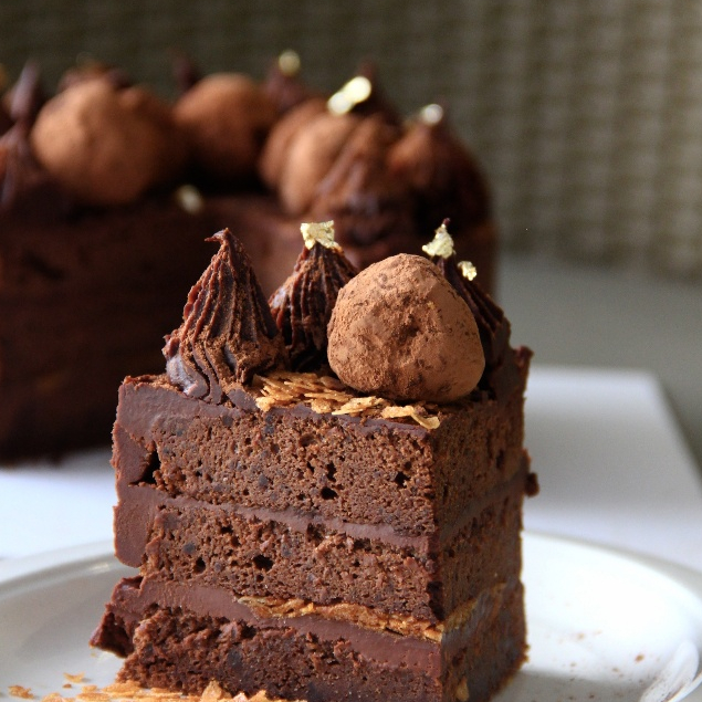 

Intense Dark Chocolate Cake