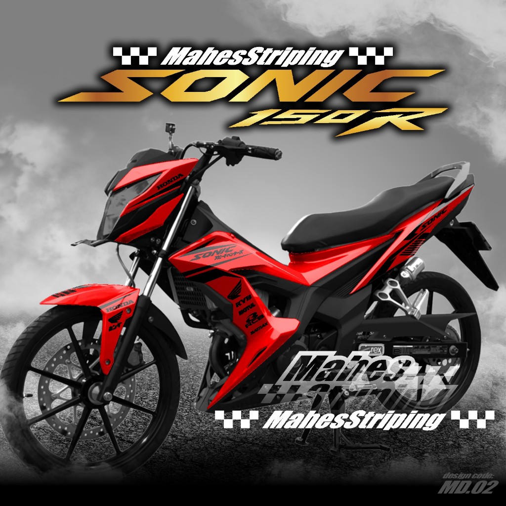 ( COD ) Decal Stiker Honda Sonic 150r Full body Terbaru - Sticker Skotlet Variasi Sonic 150 R Desain