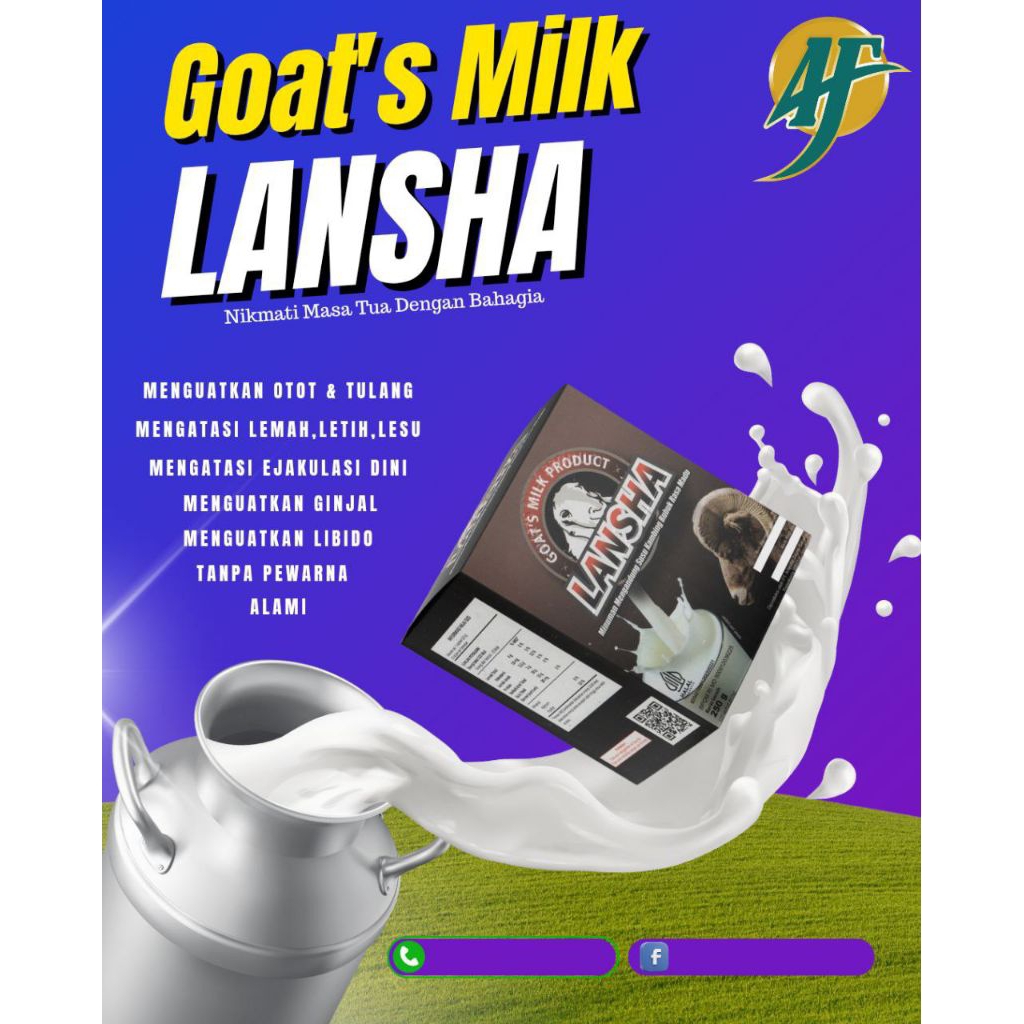 

Susu Lanzia atau Lansha - susu kambing untuk dewasa