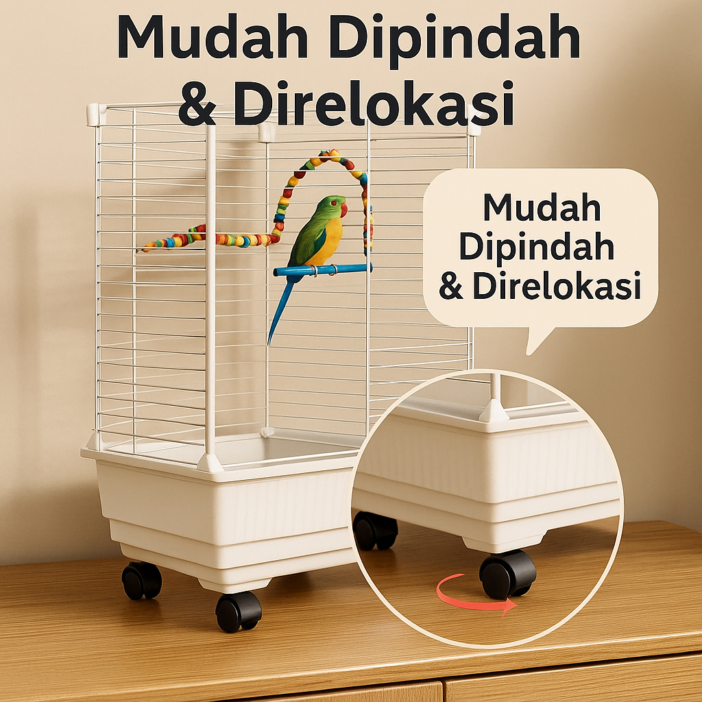 New SANGKAR BURUNG KECIL KANDANG KECIL TIANG BESI RUJI HITAM CONTOH BURUNG PLECI PRENJAK KONIN SOGON