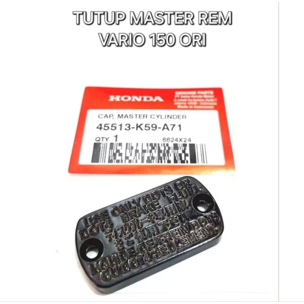Tutup master rem Vario 150 cap master cylinder 35531K59A71