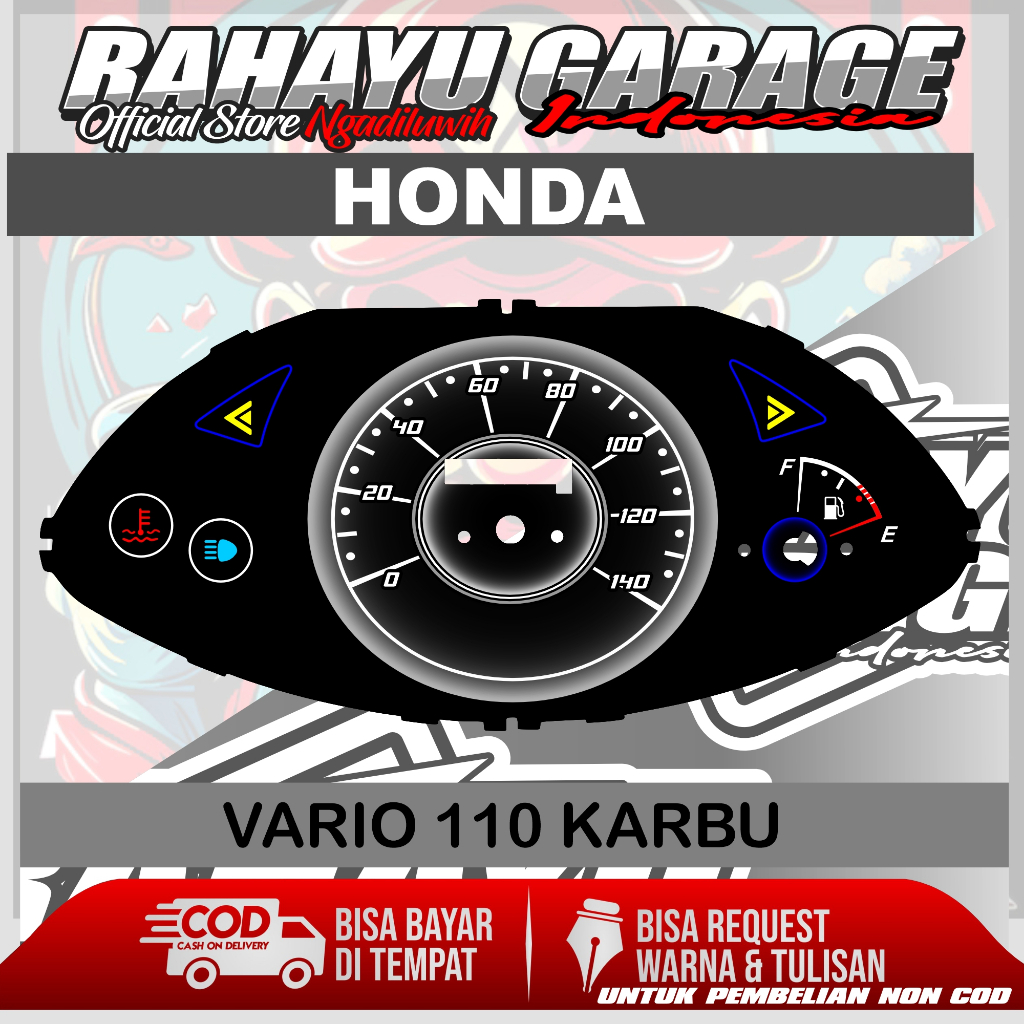PAPAN SPEEDOMETER CUSTOM HONDA VARIO 110 KARBU