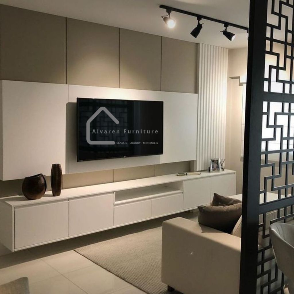 Meja Tv Gantung Minimalis Buvet Tv gratis palet kayu