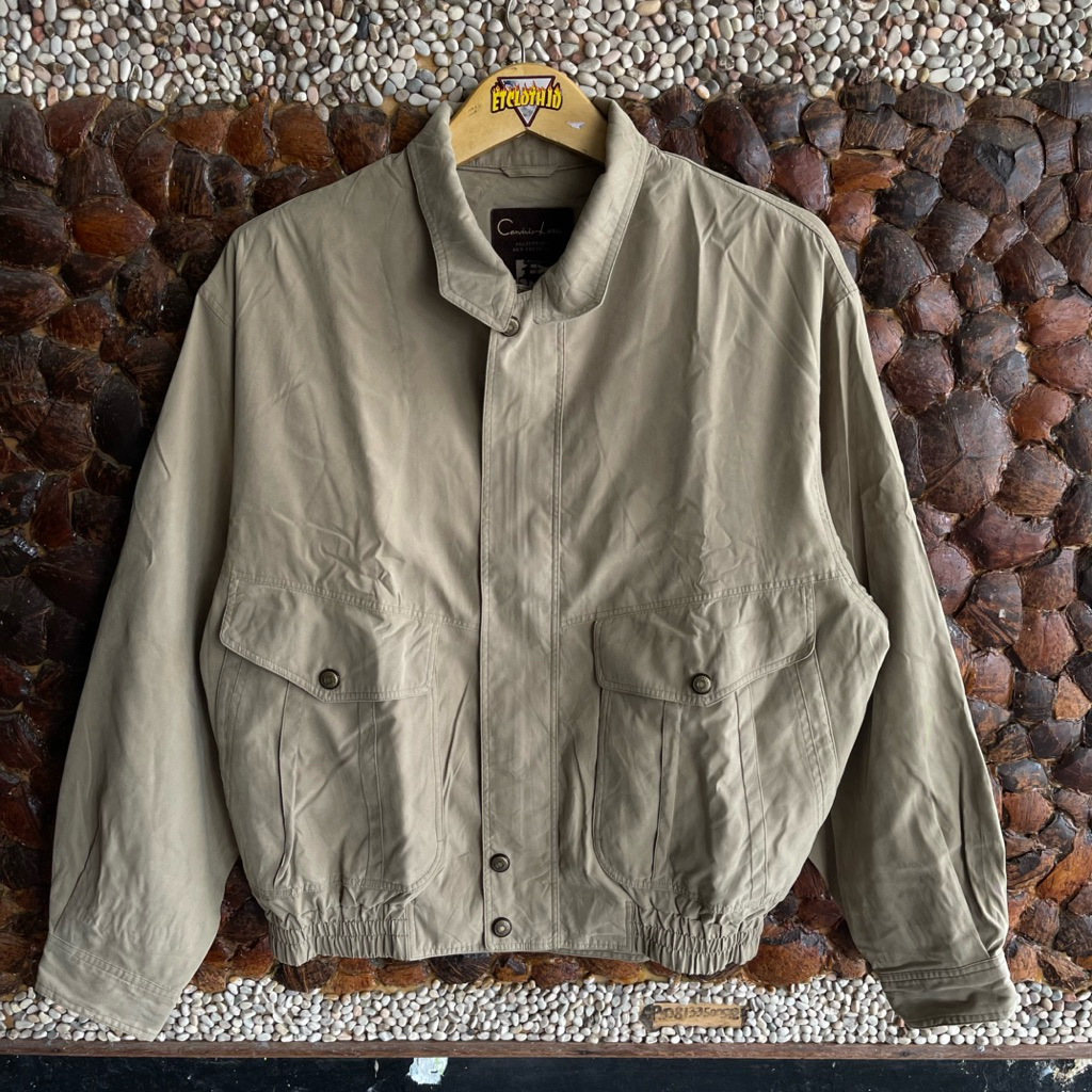 harrington jacket suede vintage boxy