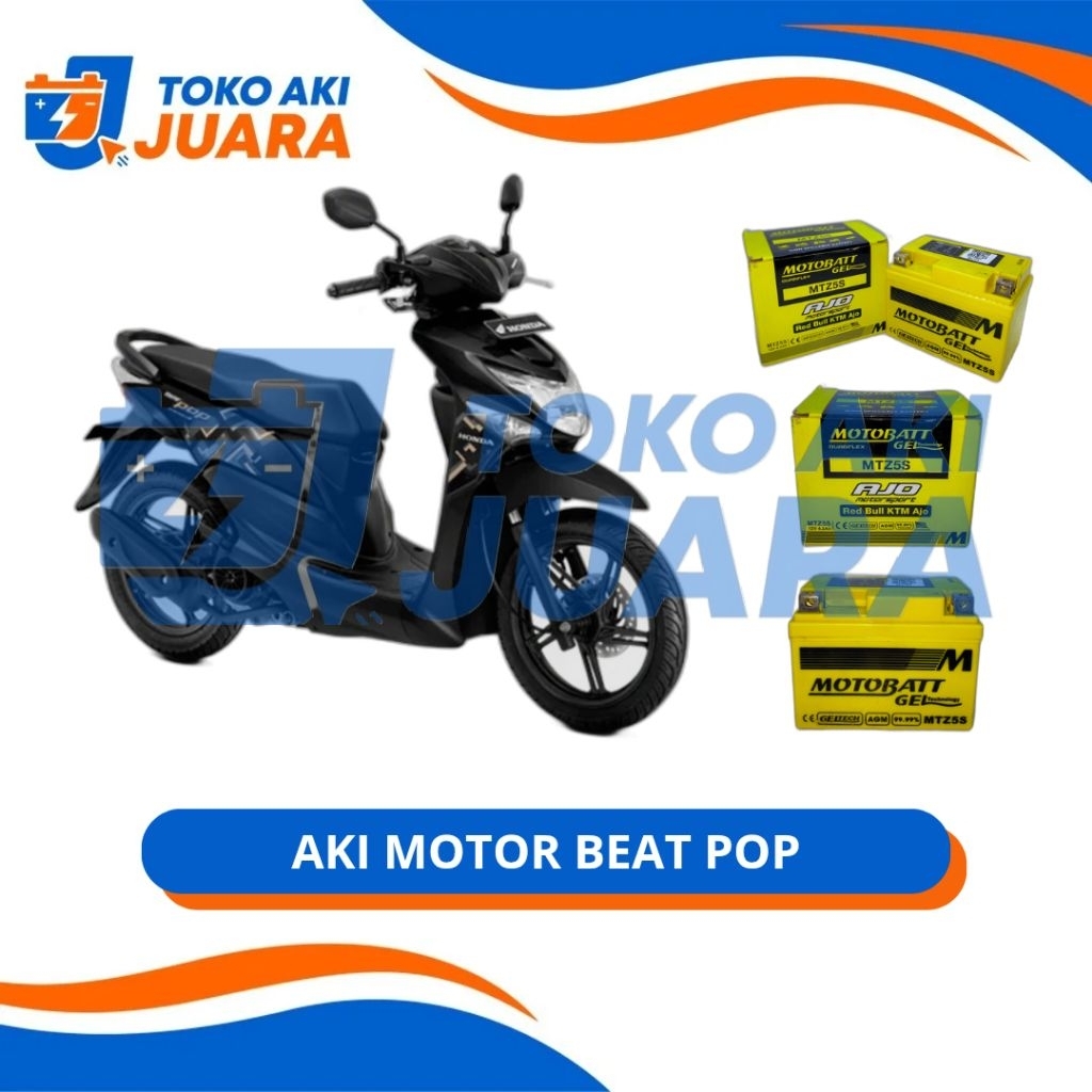 Aki Motor Beat Pop MTZ5S Motobatt
