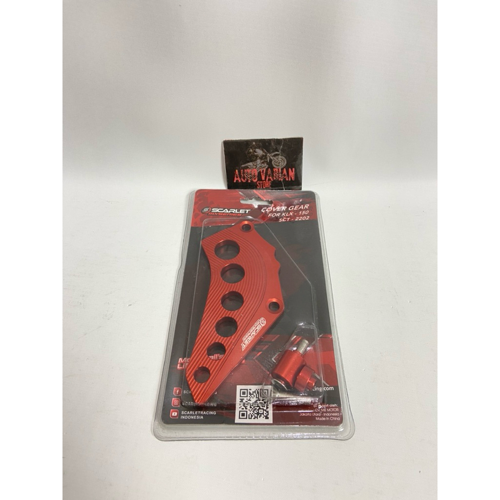 cover gir depan klx 150 cnc/ tutup gear depan klx 150 cnc / cover gear klx 150 scarlet /tutup gear