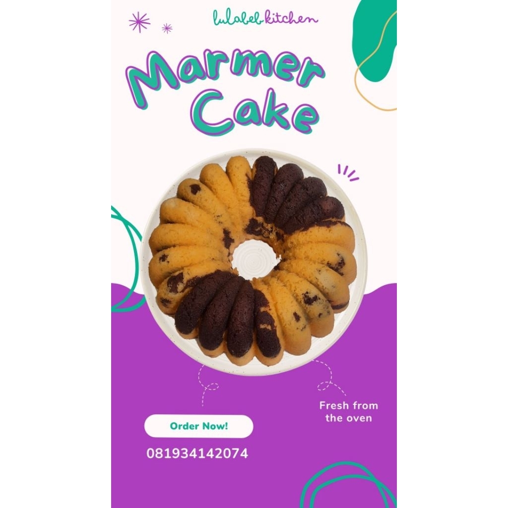 

Marmer Cake/Bolu Jadul