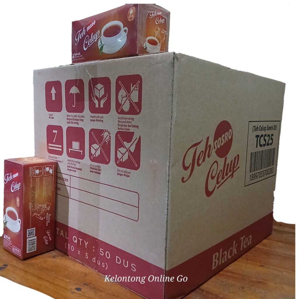 

Teh Celup Sosro 1 Karton isi 50 Box @25 kantong
