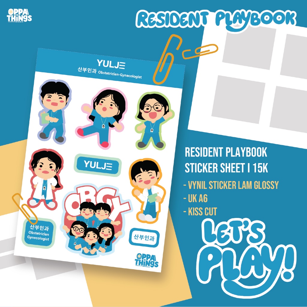 

[READY STOCK] Resident Playbook Sticker