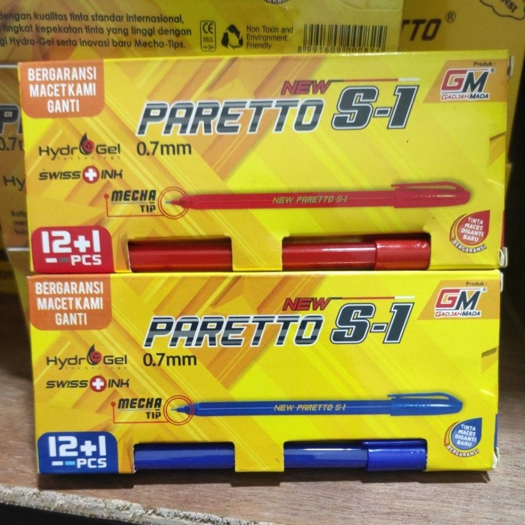 

pulpen GM paretto s1 0.7 per kotak 13 pcs