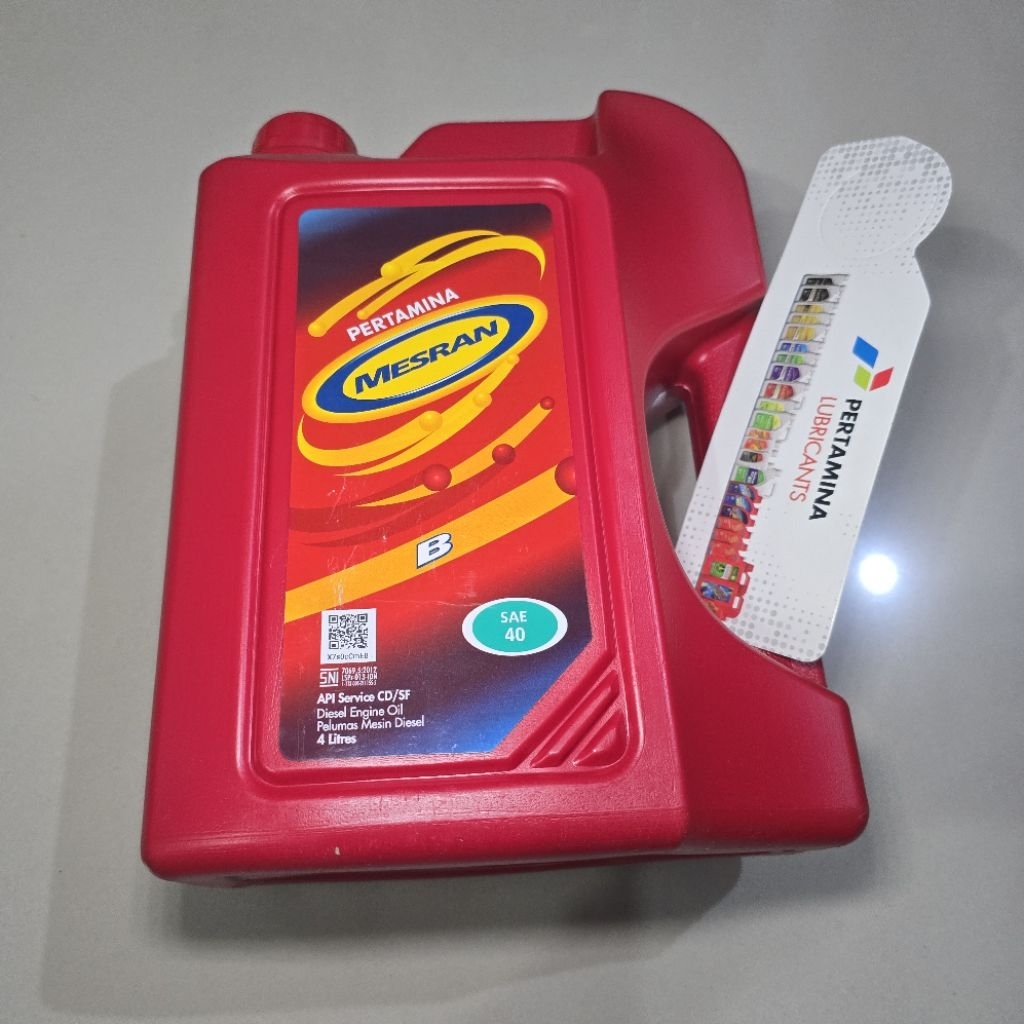 OLI MESRAN B SAE 40 OIL MESIN PELUMAS PERTAMINA 4 LITER 4L