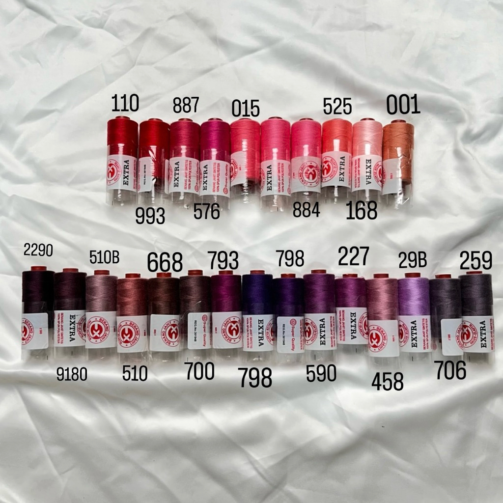 Aneka Benang Jahit Extra Warna Lengkap