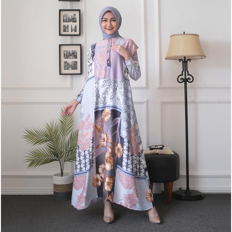 Bisa Cod  ABA AGENBAJU  DRESS LUNY SILK