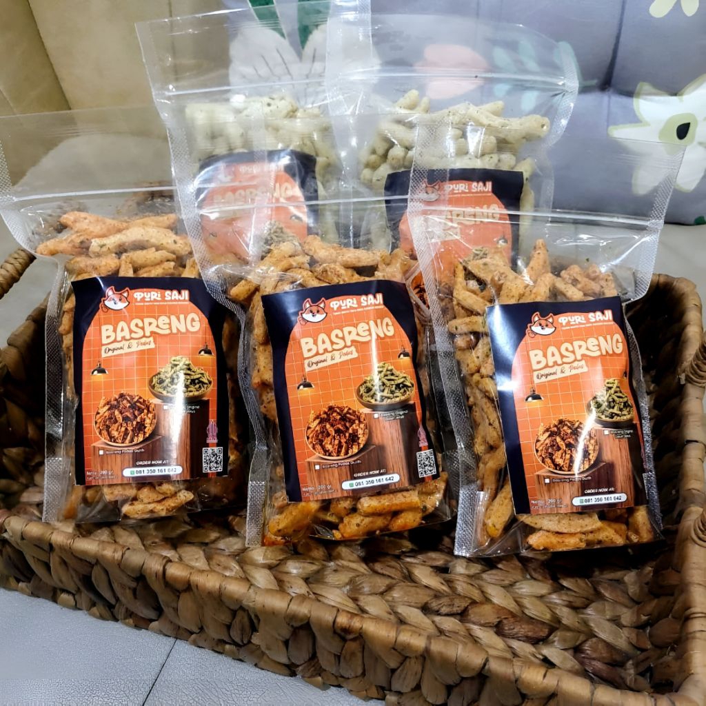 

basreng pedas daun jeruk & original - gurihnya juara, aman dikonsumsi!