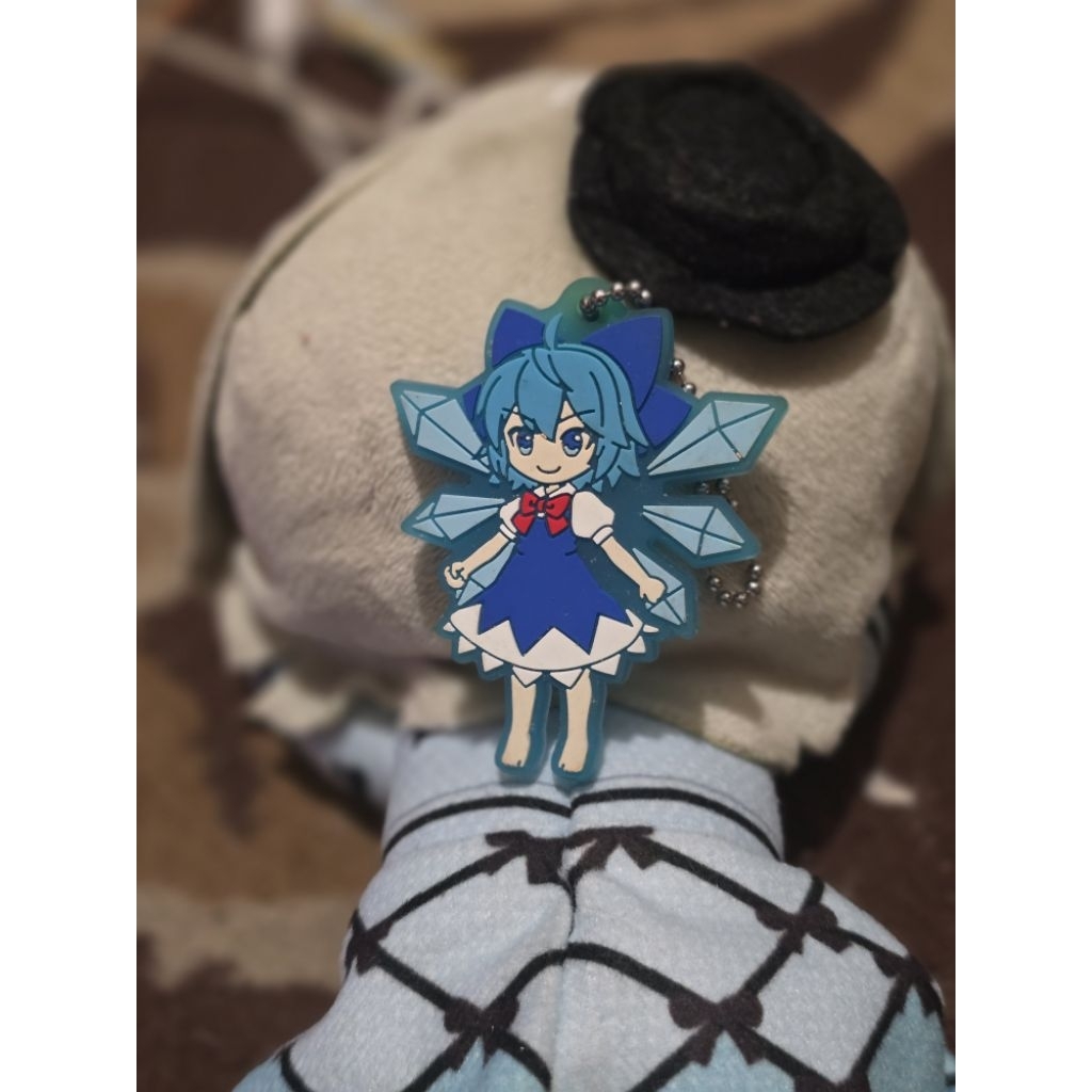 touhou project cirno lost world keychain gantungan kunci rubber strap official merchandise