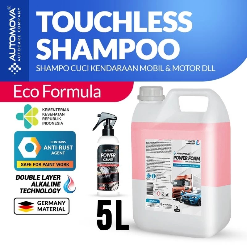 AUTOMOVA - Touchless Shampoo (5 Liter) Power Foam Shampo Double Layer Tanpa Sentuh