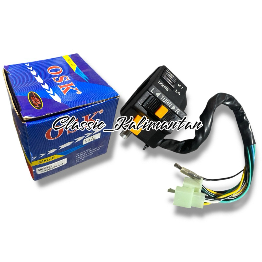 SAKLAR LAMPU KIRI LH SHOGUN OLD SHOGUN KEBO OSK SAKLAR LAMPU KIRI HOLDER