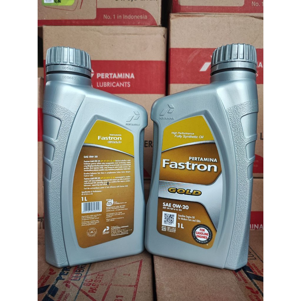 (Asli 100%) OLI FASTRON GOLD SAE 0W-20 1Liter SNI / OLI MESIN / MOTOR / MOBIL / FASTRON GOLD / ORIGI