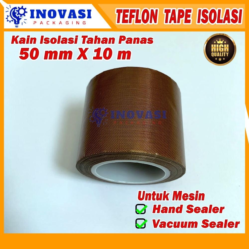 

Matras Kain Teflon Isolasi Tahan Panas Mesin Vacuum Sealer 5cm x 10m
