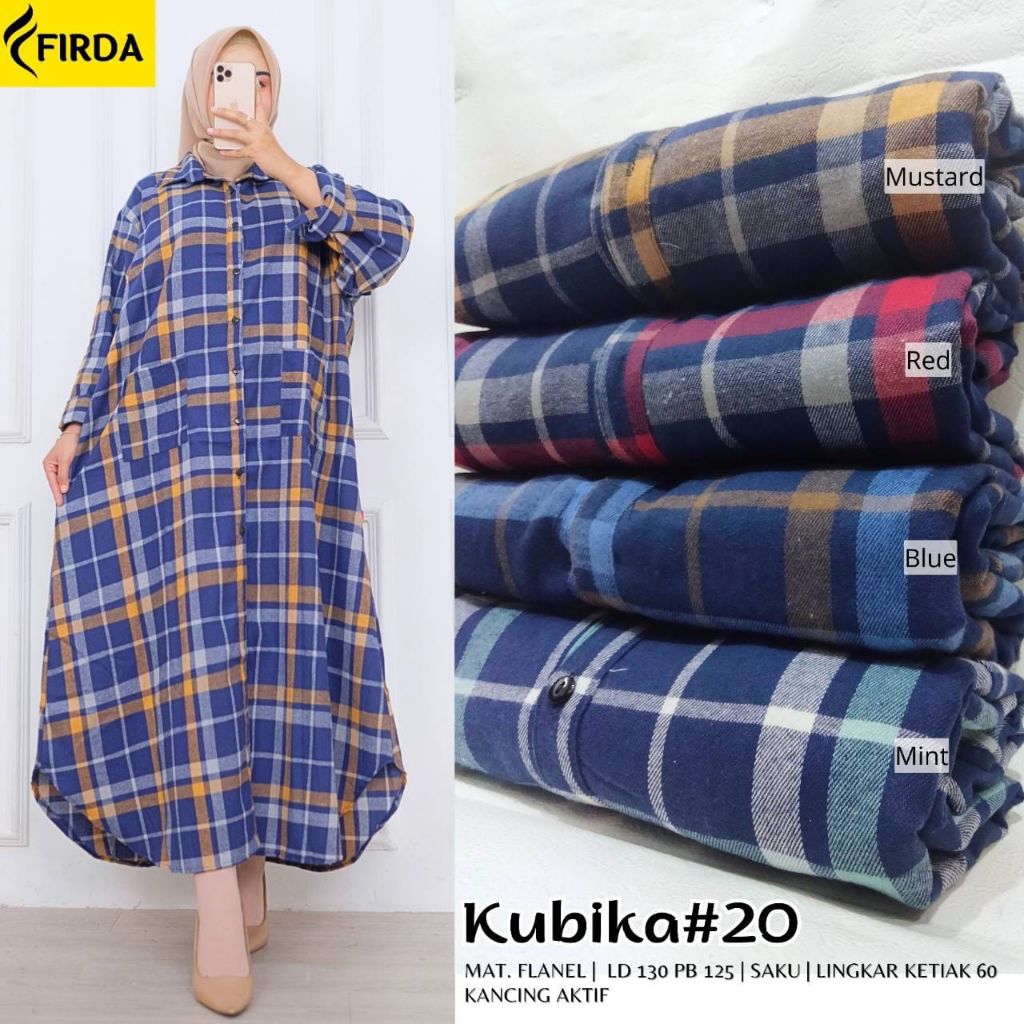 kUBIKA FLANEL JUMBO HQ / GAMIS JUMBO LD 130CM / DRESS JUMBO / BAJU XXXL / OVERSIZE / BIG SIZE