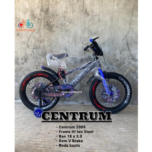 Sepeda BMX ring 18 Centrum 2009 | Sepeda anak cowok ring 18 | Sepeda bmx roda 4