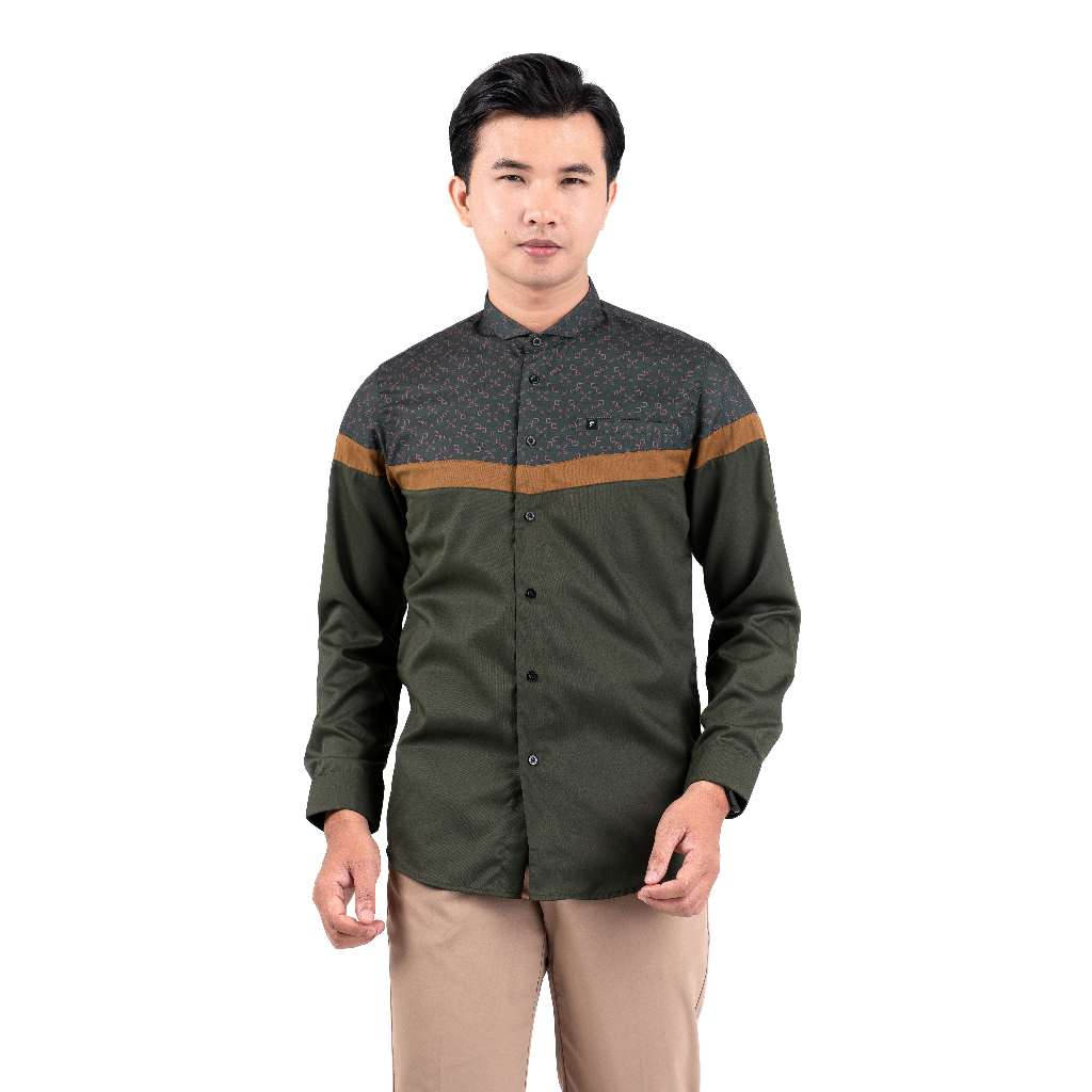 Hijr Long- Fadkhera Official Baju Koko Pria Dewasa Lengan Panjang