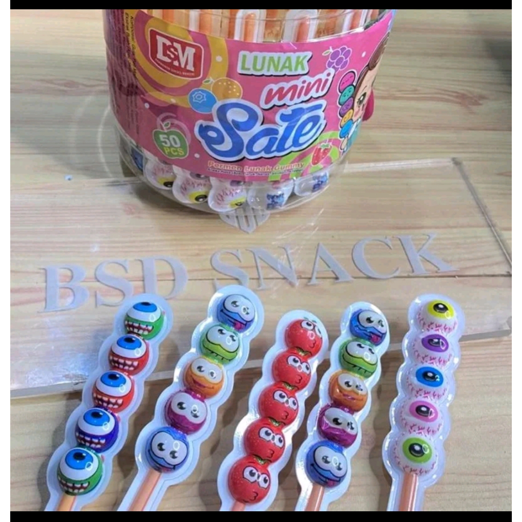 

PERMEN LUNAK MINI SATE ISI 50PCS - PERMEN SATE