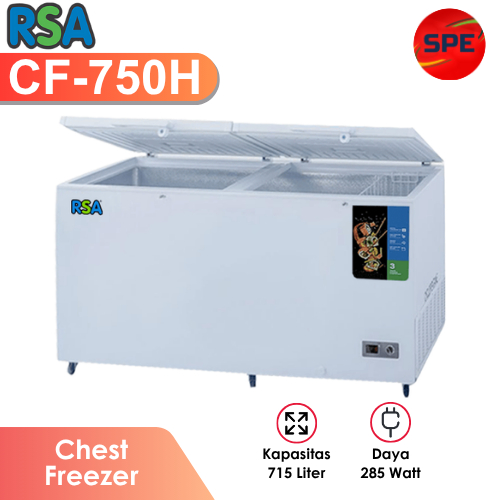 CHEST FREEZER RSA KAPASITAS 715 LITER CF-750H GARANSI RESMI (MEDAN)