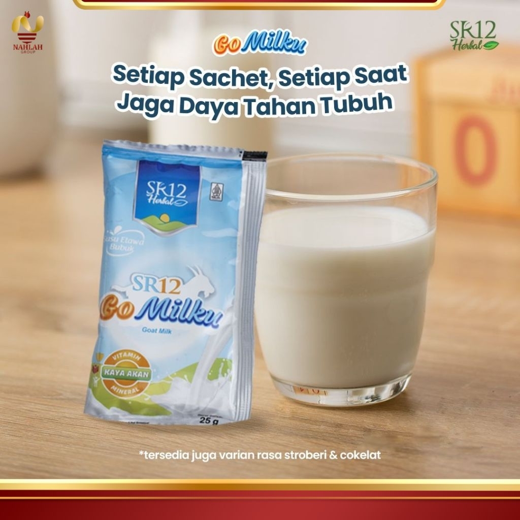 

Susu Kambing Bubuk Gomilku SR12 Kemasan Sachet 25 gr
