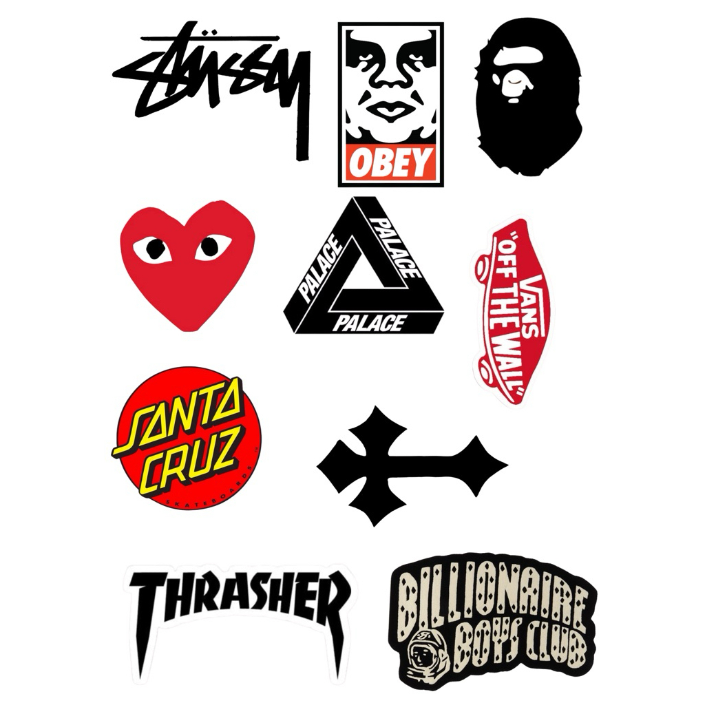 

Sticker Streetwear Brand Ukuran A5 - Desain Keren untuk Pecinta Fashion