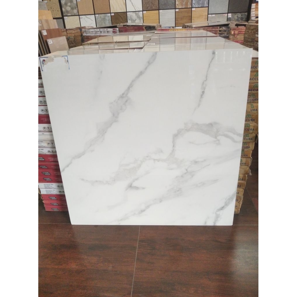 granit lantai 80x80 ROMAN D SAGRO CALACATA glossy