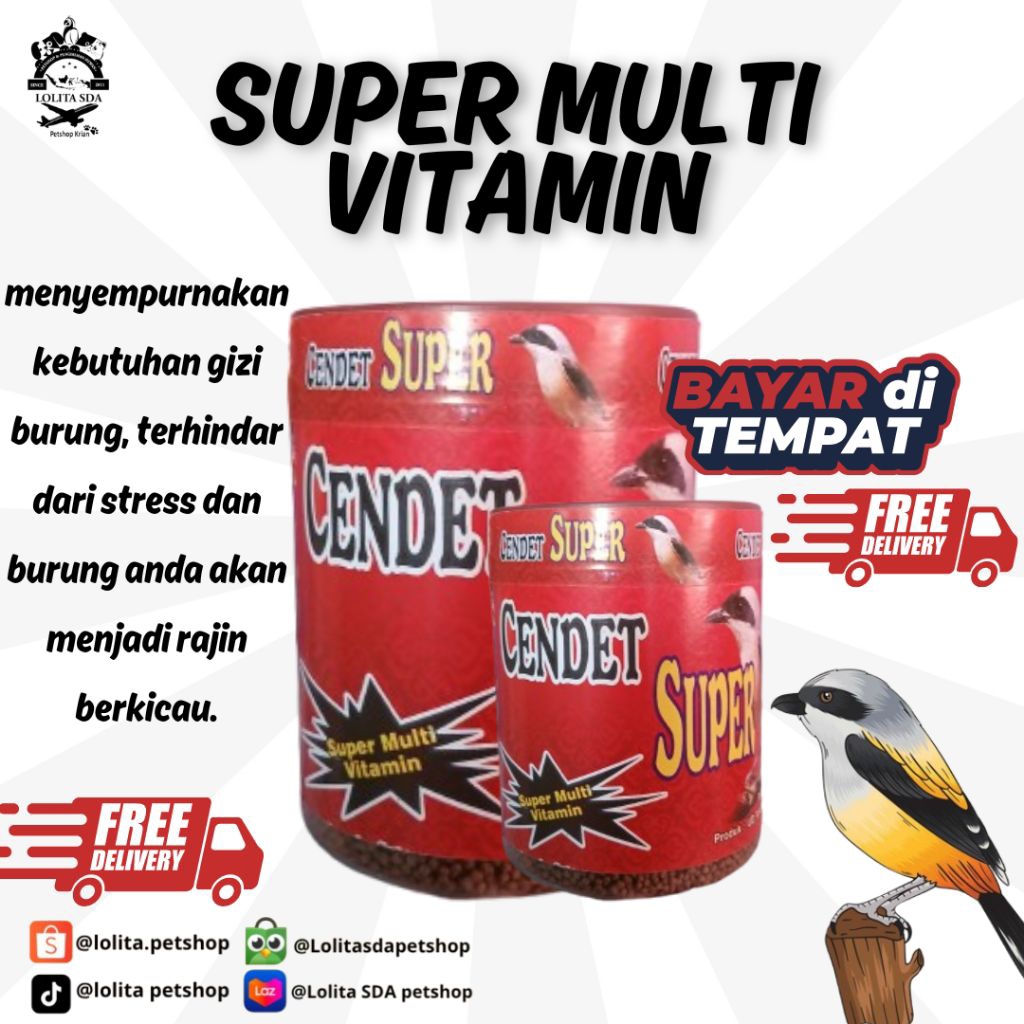 Jual prima voer cendet / cendet super