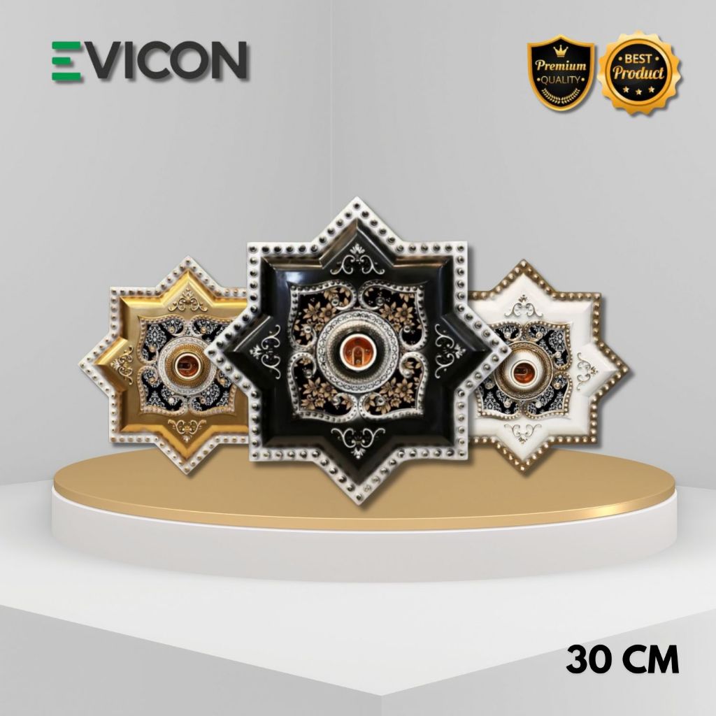 Vicon Fitting Lampu Ornamen Bintang 30CM / Piting Lampu Ornamen Bintang Besar Ukuran 30CM Plafon