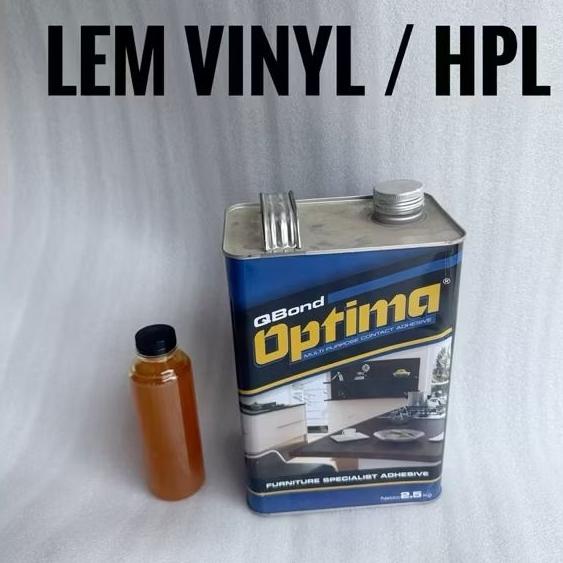 

Lem HPL / lem vinyl optima kemasan botol 250 ML