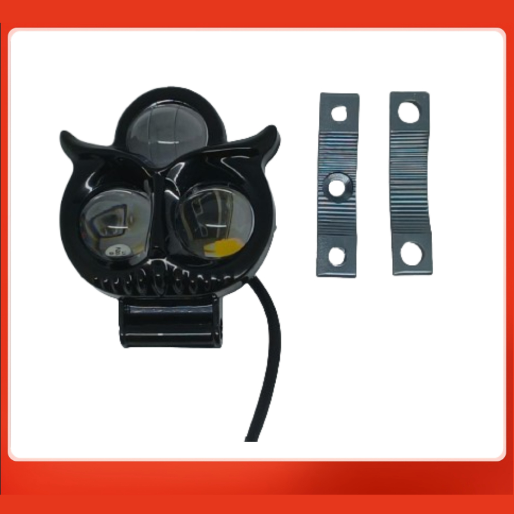 Lampu Tembak LED OWL 3 MATA 40W 12-24V WARNA CAHAYA GANDA (PUTIH KUNING)