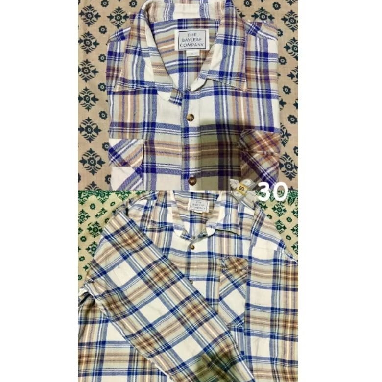 Kemeja Flanel Pria Wanita Motif Kotak – The Bayleaf Company