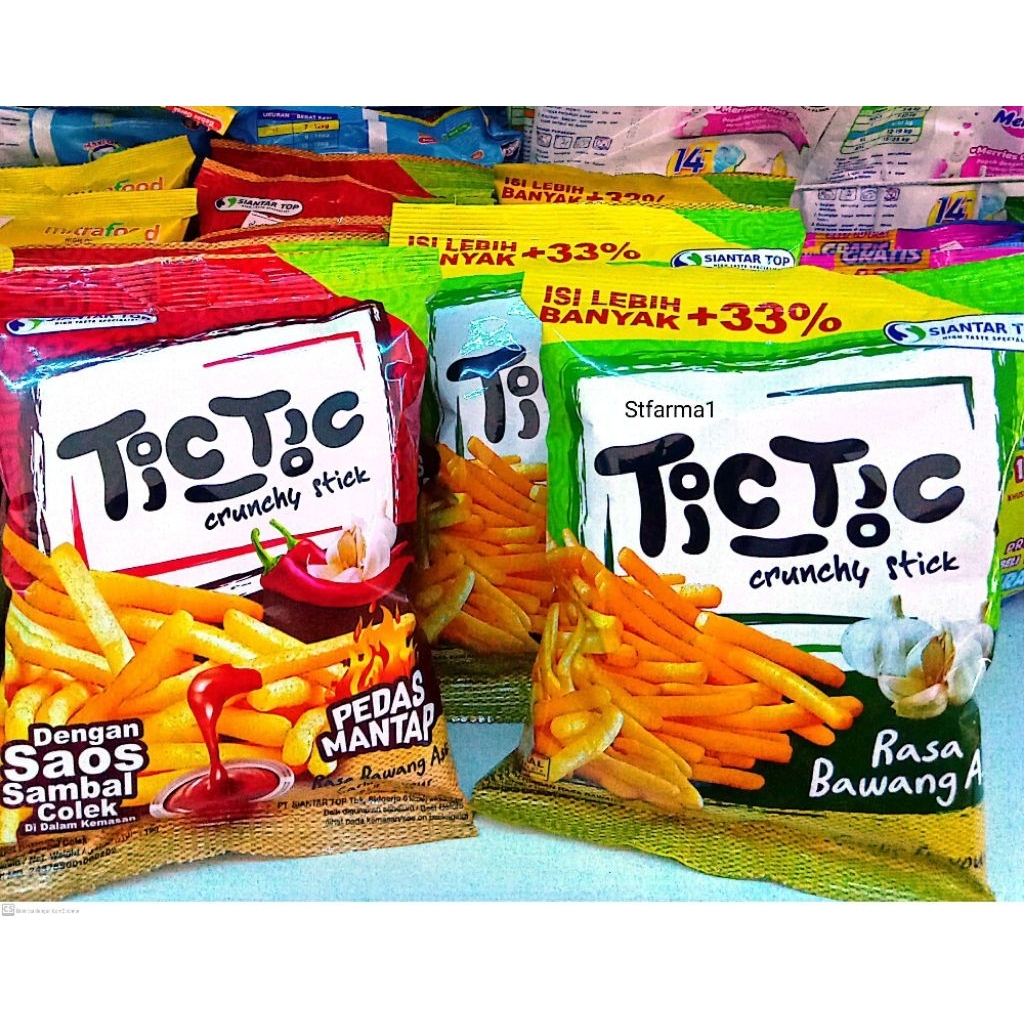 

Tic Tic Crunchy Stick Rasa Bawang Asli 20 g