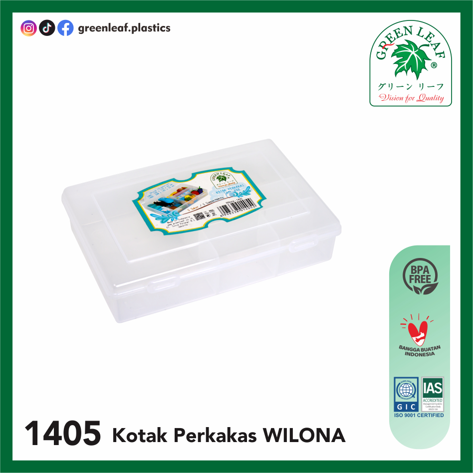 Green Leaf Kotak Serbaguna / Kotak Obat Wilona (1405)