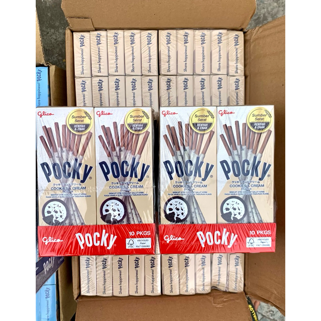 

Pocky Cookies & Cream Flavour Enak Renyah