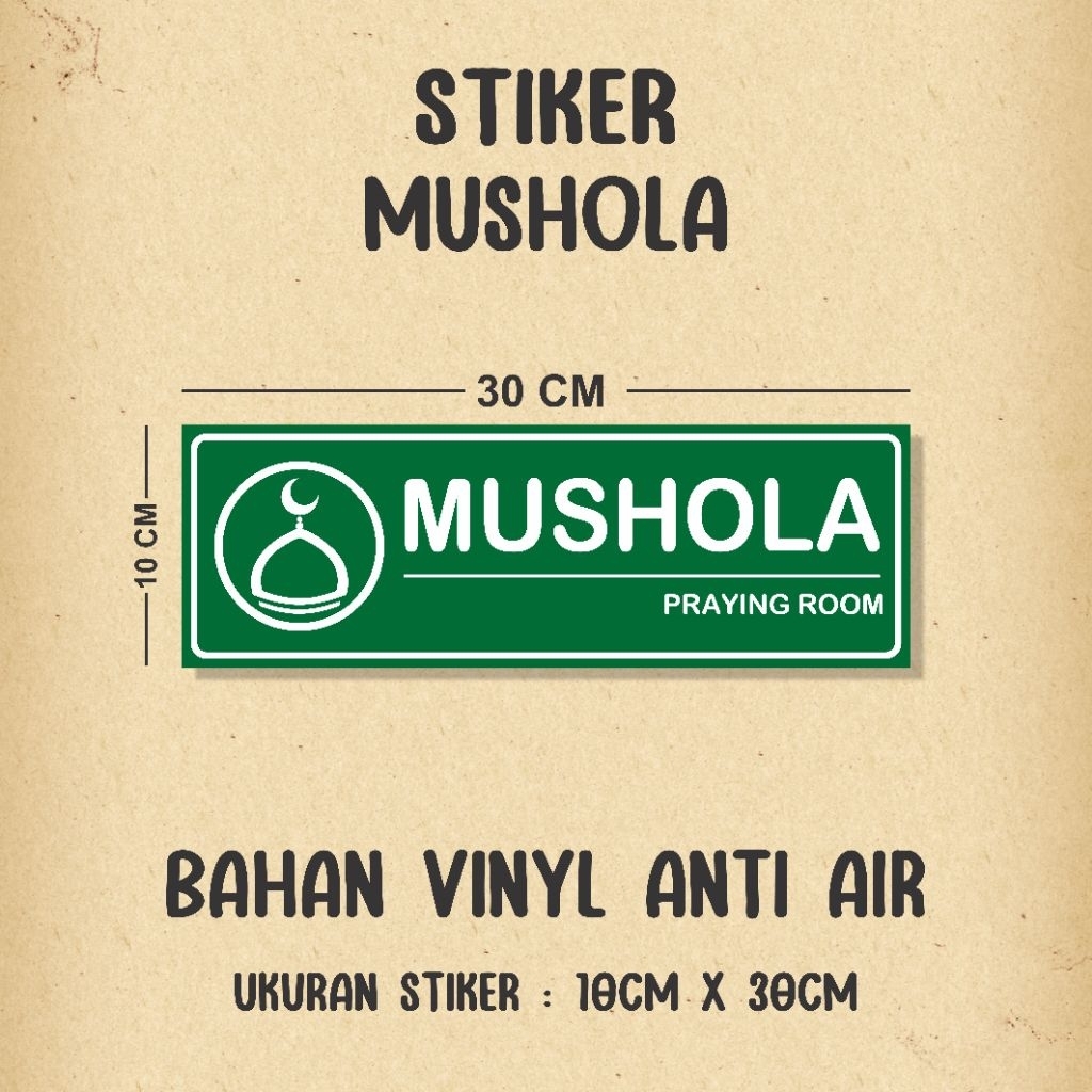 

Stiker Mushola Stiker Musholla Petunjuk Mushola Sticker Mushola Stiker Vinyl Anti Tulisan Mushola