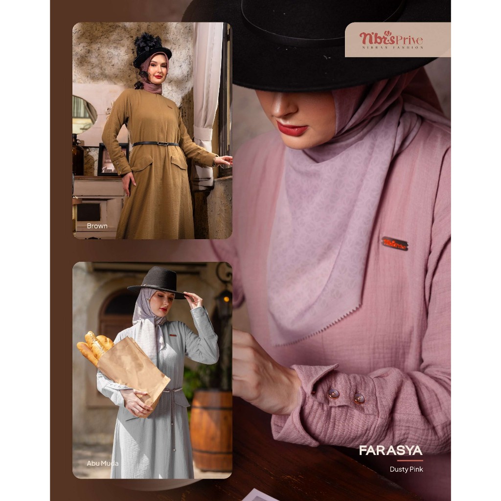 GNT - GAMIS NIBRAS TERBARU FARASYA / GAMIS NIBRAS ORI BRANDED / GAMIS NIBRAS  KEKINIAN