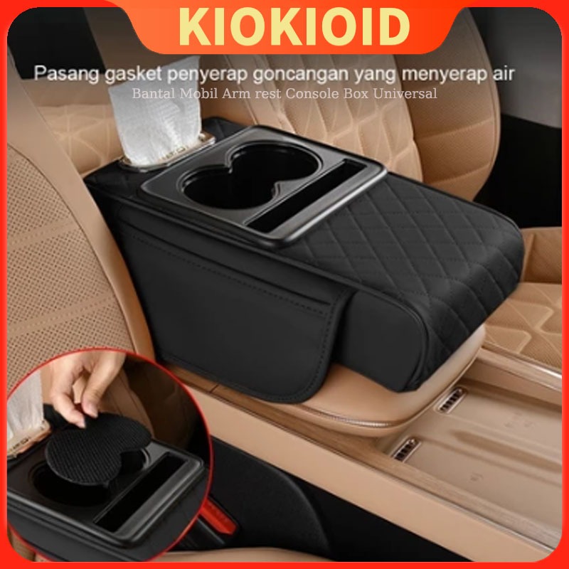 Console Box Storage/4 In 1 Armrest Pad Mobil Kotak Tisu Mobil Tempat Botol /Kotak Tisu Mobil/Storage