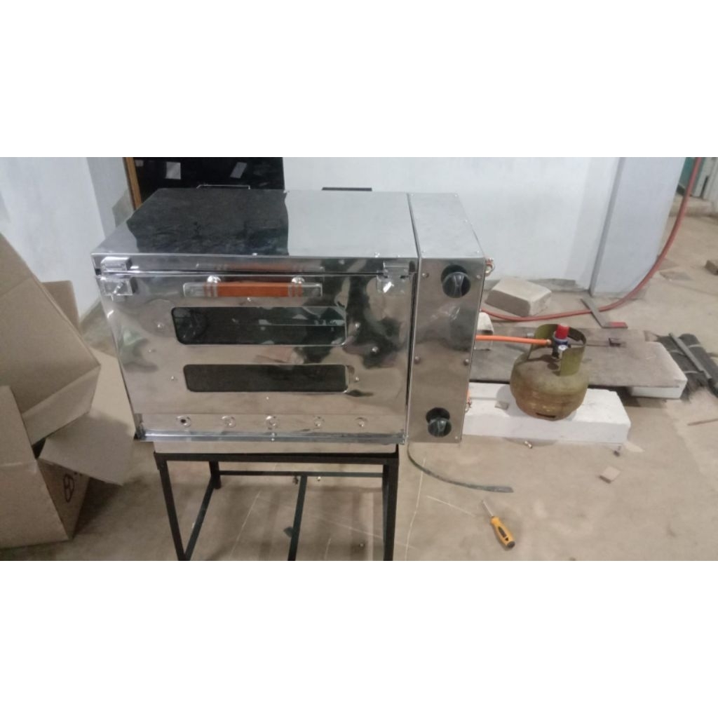 Oven Gas Otomatis Ukuran 60 x40 Bahan stainless