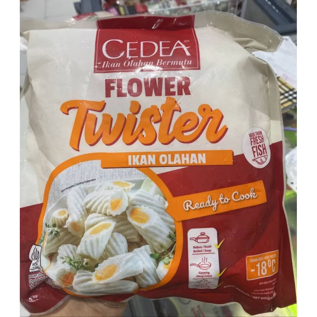 

Cedea Flower Twister 500 Gram Ikan Olahan