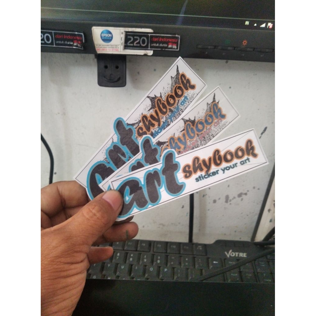 

Stiker custom Gambar Logo sendiri, desain suka suka termurah