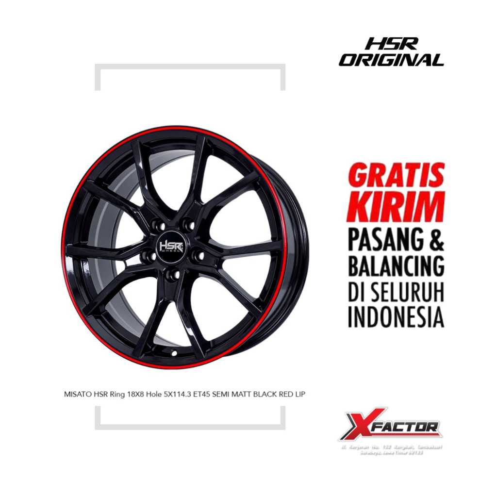 VELG MOBIL HSR R18 HSR MISATO R18X8 H5X114,3 ET40 MBRL